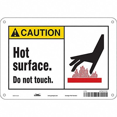 Safety Sign 7 inx10 in Polyethylene