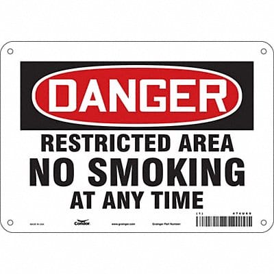 Safety Sign 7 in x 10 in Polyethylene