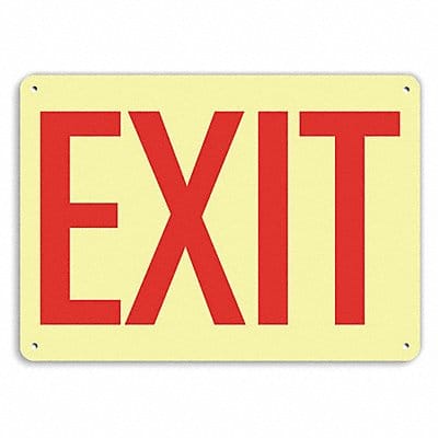 Aluminum Exit  Entrance Sign 10x14in