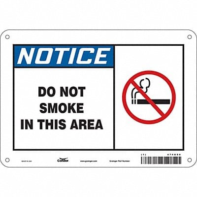 Safety Sign 7 in x 10 in Aluminum