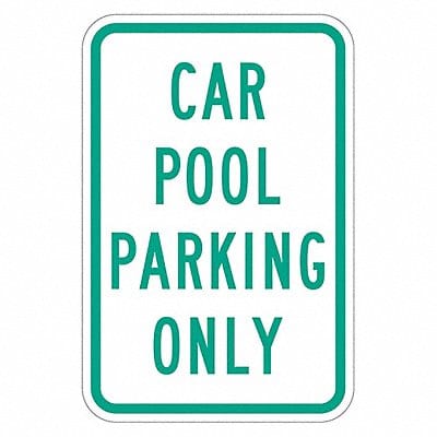 Car Pool Parking Sign 18 x 12