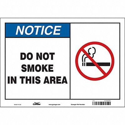 Safety Sign 10 inx14 in Vinyl