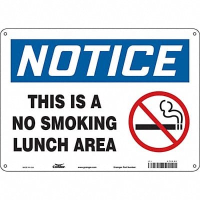 Safety Sign 10 inx14 in Aluminum