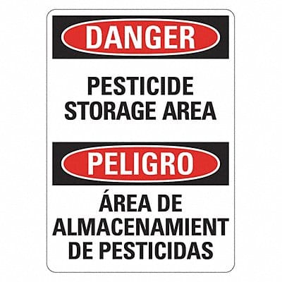 Danger Sign 14 inx10 in Plastic