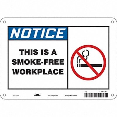 Safety Sign 7 in x 10 in Aluminum