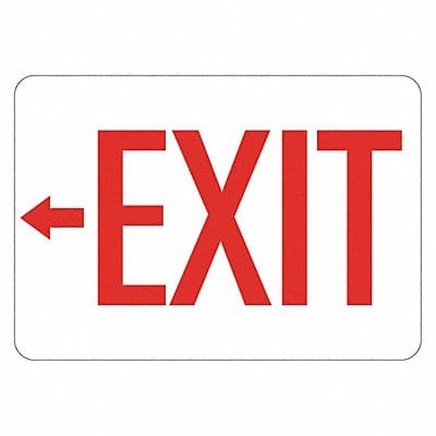 Exit Sign 10 in x 14 in Non-PVC Polymer