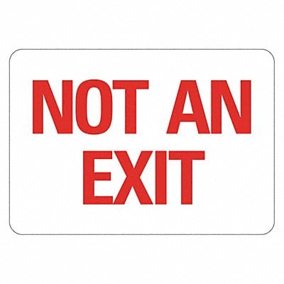 Exit Sign 10 in x 14 in Non-PVC Polymer