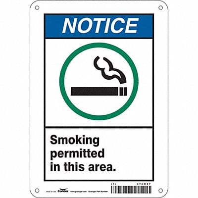 Safety Sign 10 inx7 in Aluminum