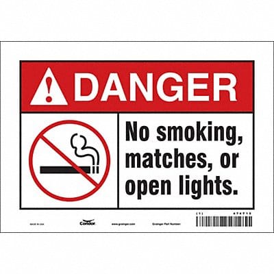 Safety Sign 7 in x 10 in Vinyl