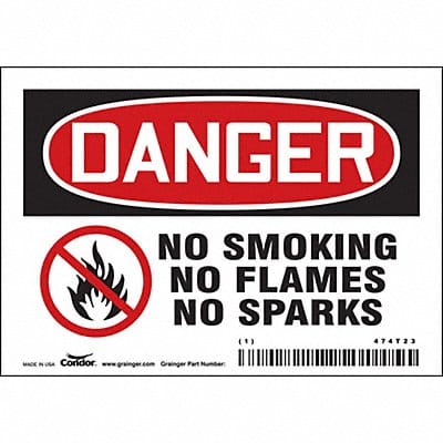 Safety Sign 3 1/2 inx5 in Vinyl