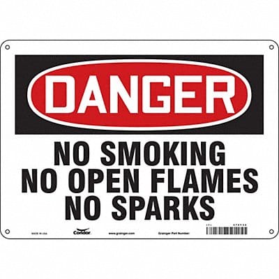 J6940 Safety Sign 10 inx14 in Polyethylene