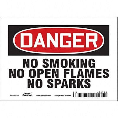 J6940 Safety Sign 5 inx7 in Vinyl