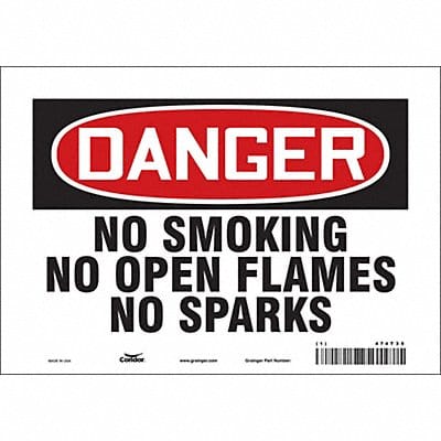 J6940 Safety Sign 7 inx10 in Vinyl