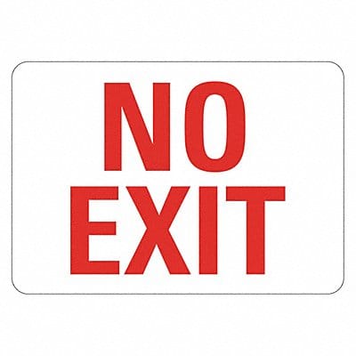 Exit Sign 5 in x 7 in Plastic