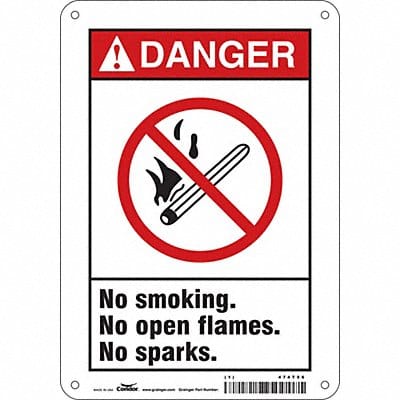 Safety Sign 10 inx7 in Aluminum