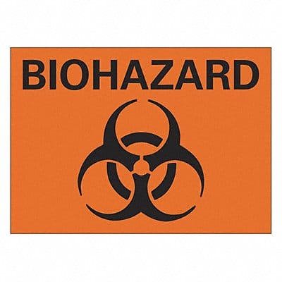 Biohazard Sign 7 inx10 in Plastic