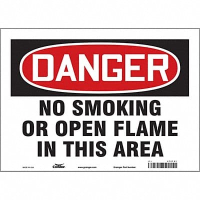 Safety Sign 10 inx14 in Vinyl