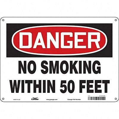 Safety Sign 10 inx14 in Aluminum