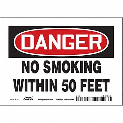 Safety Sign 5 inx7 in Vinyl