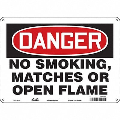 Safety Sign 10 in x 14 in Polyethylene