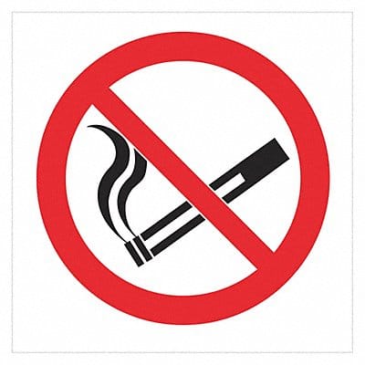 No Smoking Sign 6 inx6 in Polyester PK2