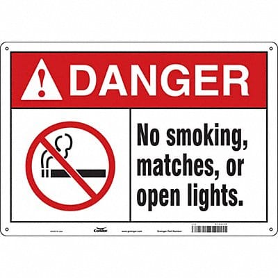 Safety Sign 14 in x 20 in Polyethylene