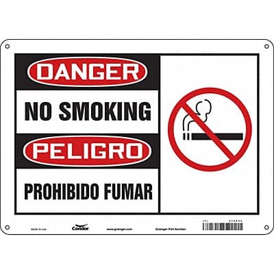 Safety Sign 10 in x 14 in Polyethylene