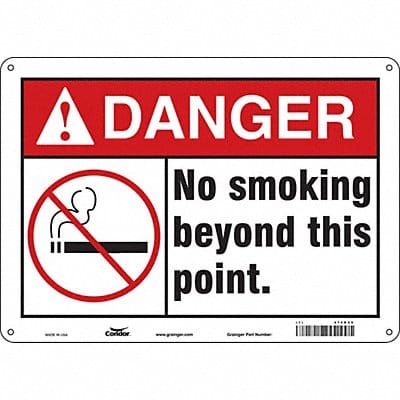 Safety Sign 10 inx14 in Aluminum