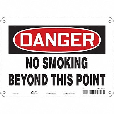 Safety Sign 7 in x 10 in Aluminum