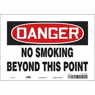 Safety Sign 7 in x 10 in Vinyl