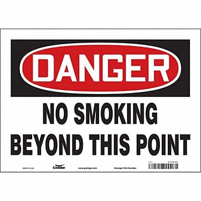 Safety Sign 10 in x 14 in Vinyl