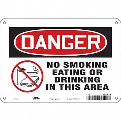 Safety Sign 7 in x 10 in Aluminum