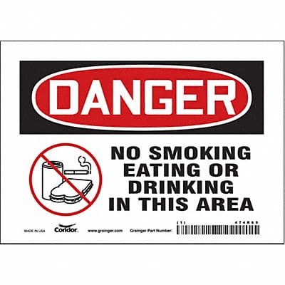 Safety Sign 5 in x 7 in Vinyl