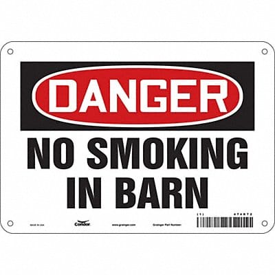 Safety Sign 7 in x 10 in Aluminum