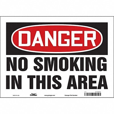 Safety Sign 10 in x 14 in Vinyl