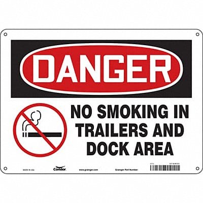 Safety Sign 10 in x 14 in Aluminum