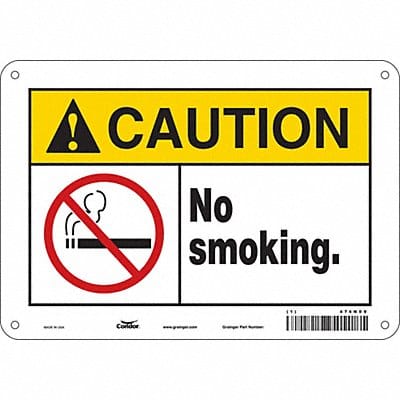 K1266 Safety Sign 7 in x 10 in Aluminum