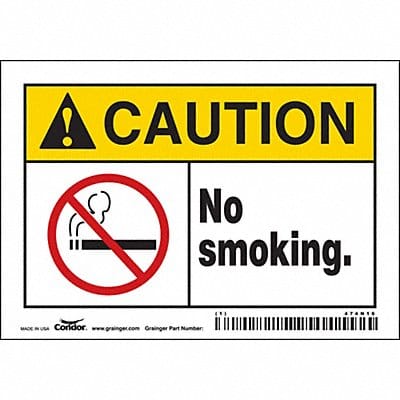 K1266 Safety Sign 3 1/2 inx5 in Vinyl