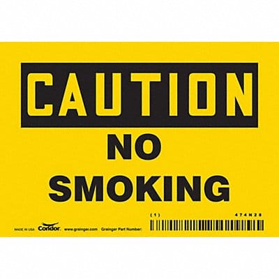 Safety Sign 3.5in x 5in Vinyl