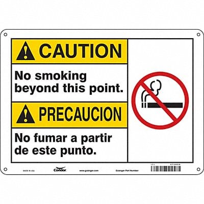 Safety Sign 10 inx14 in Aluminum