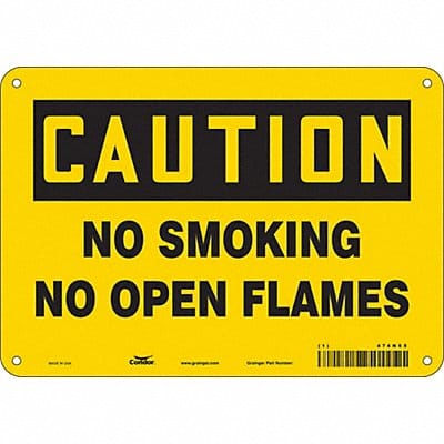 Safety Sign 7 in x 10 in Aluminum