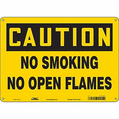 Safety Sign 10 in x 14 in Aluminum