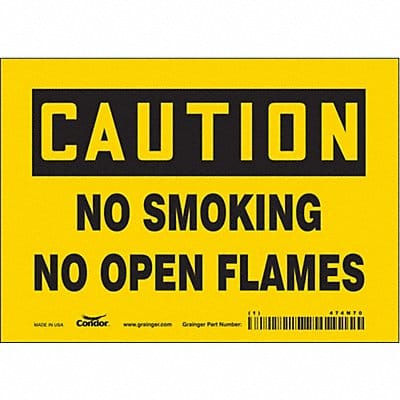 Safety Sign 5 inx7 in Vinyl