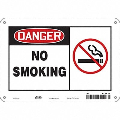 Safety Sign 7 in x 10 in Aluminum