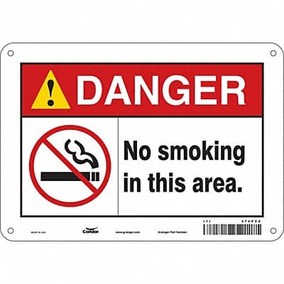 Safety Sign 7 in x 10 in Aluminum