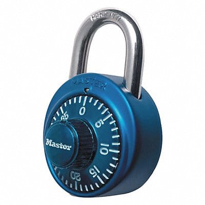 Combination Padlock 2 in Round Blue