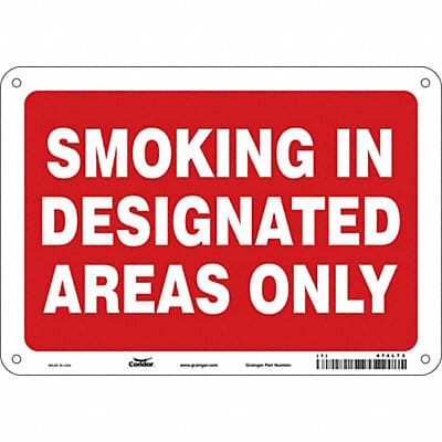 J7032 Safety Sign 7 in x 10 in Aluminum