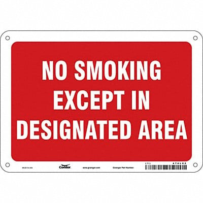 Safety Sign 7 in x 10 in Aluminum