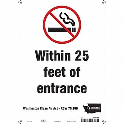 Safety Sign 14 inx10 in Polyethylene