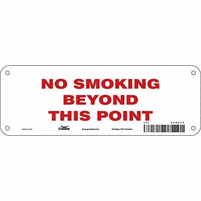 Safety Sign 3.5in x 10in Polyethylene